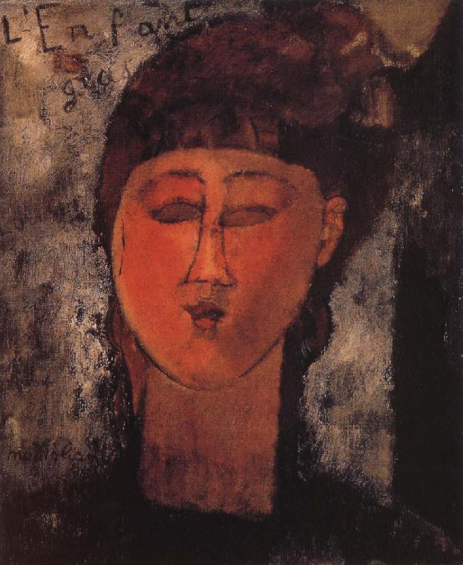 Amedeo Modigliani Girl with Braids oil painting image